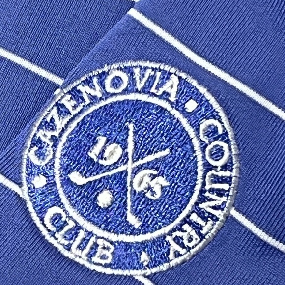 Donald Ross Men's Blue Striped Polo Shirt New Golf Golfer Shirt - Picture 5 of 6